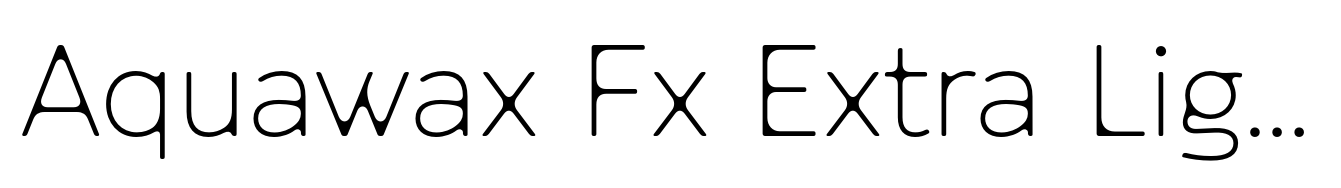 Aquawax Fx Extra Light